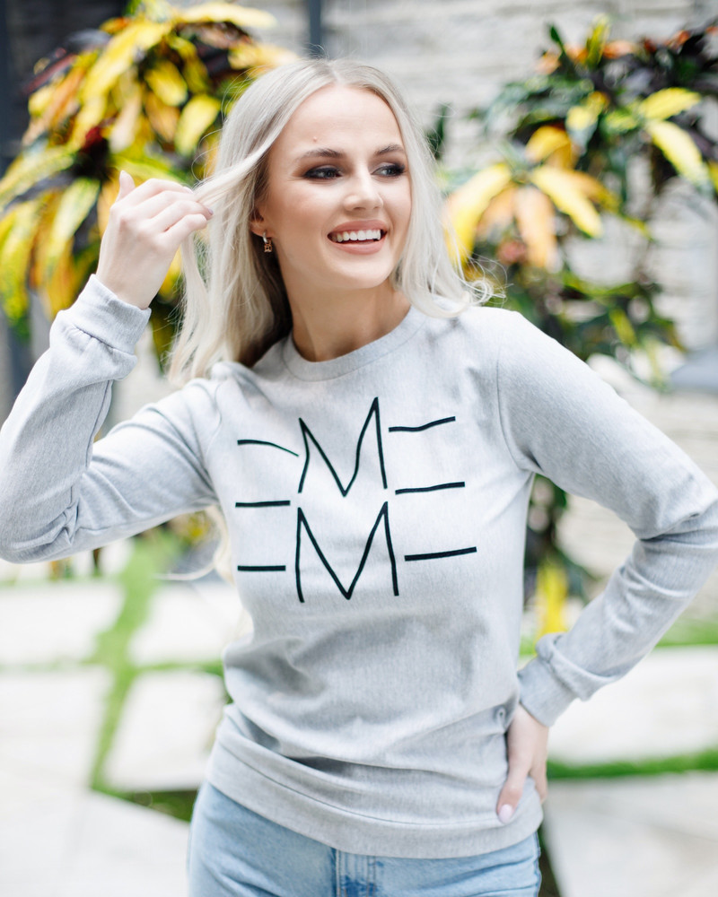 EMME SWEATSHIRT LIGHT GREY