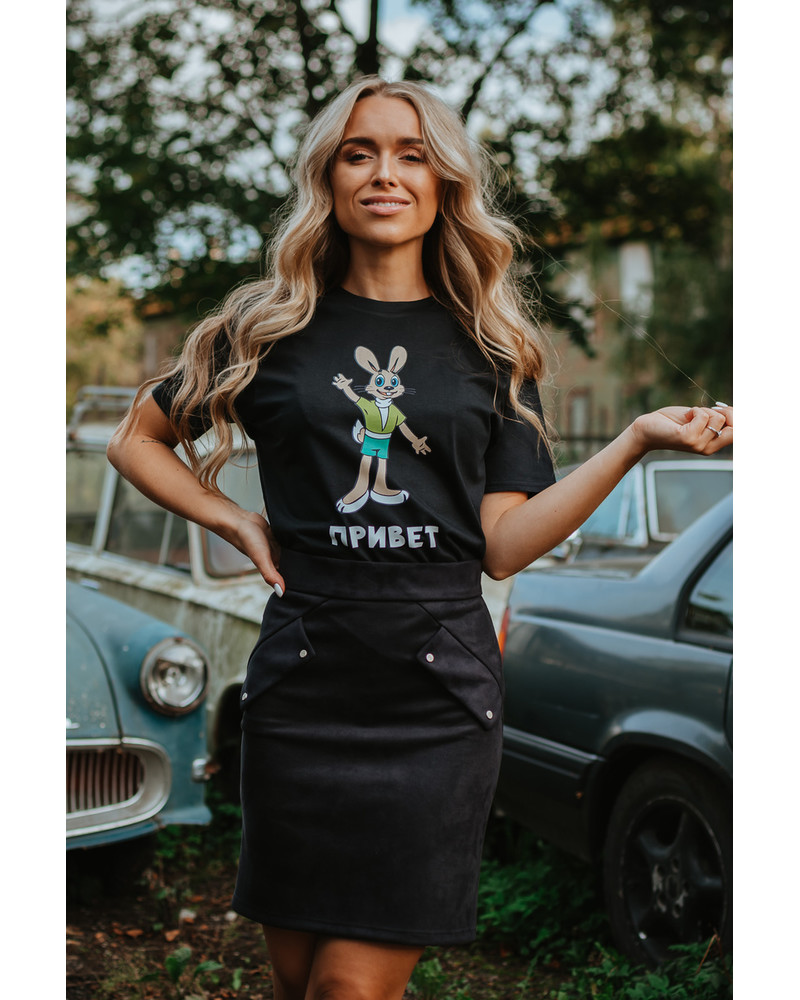 PRIVET BLACK T-SHIRT