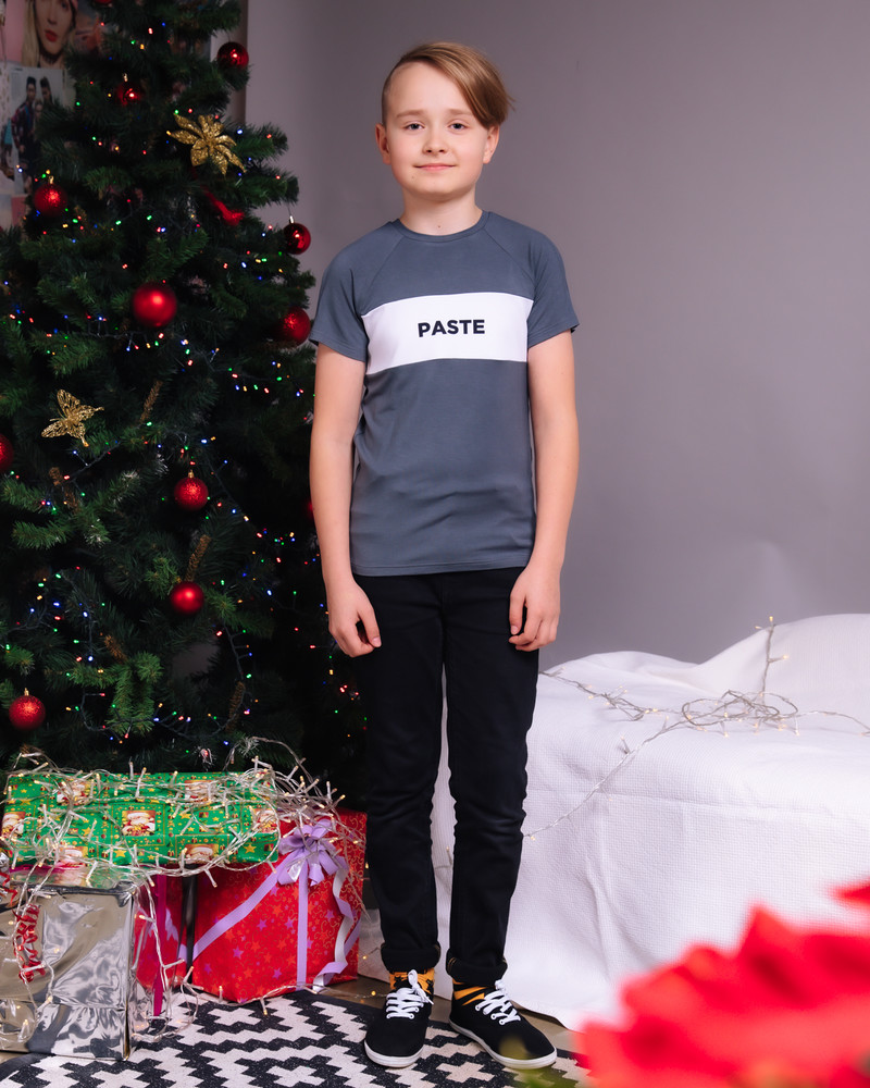 PASTE KIDS T-SHIRT GREY