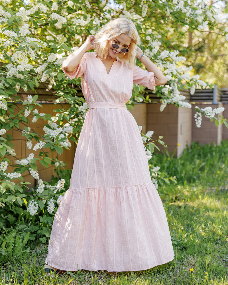 SUMMER COMET MAXI DRESS PINK