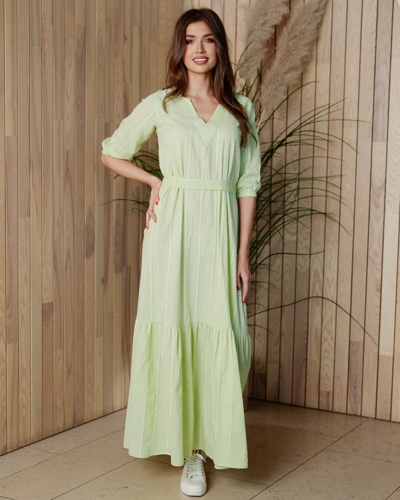 SUMMER COMET MAXI DRESS LIME