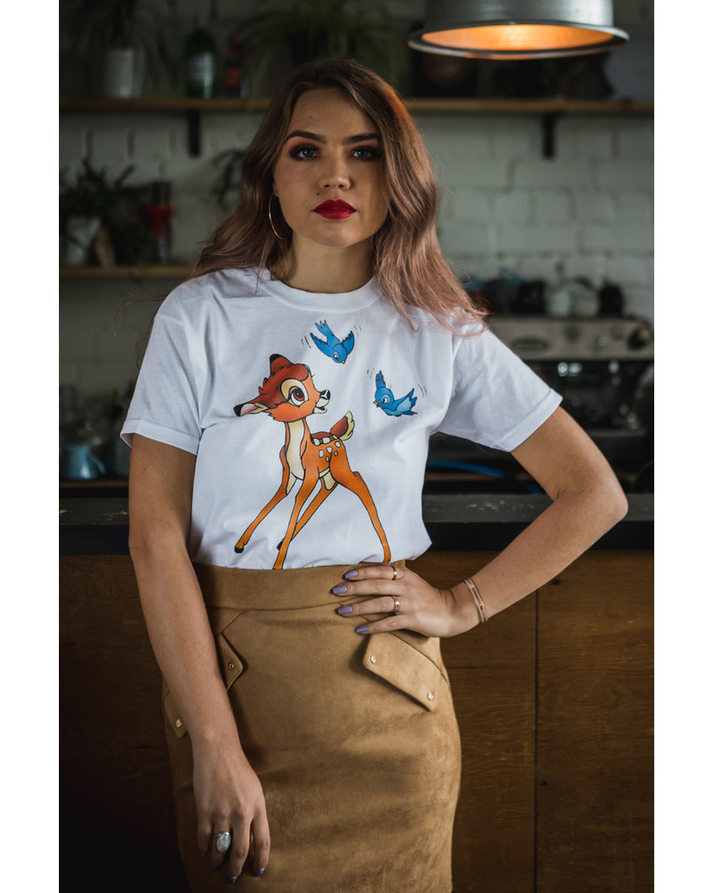 BAMBI OVERSIZE T-SHIRT WHITE