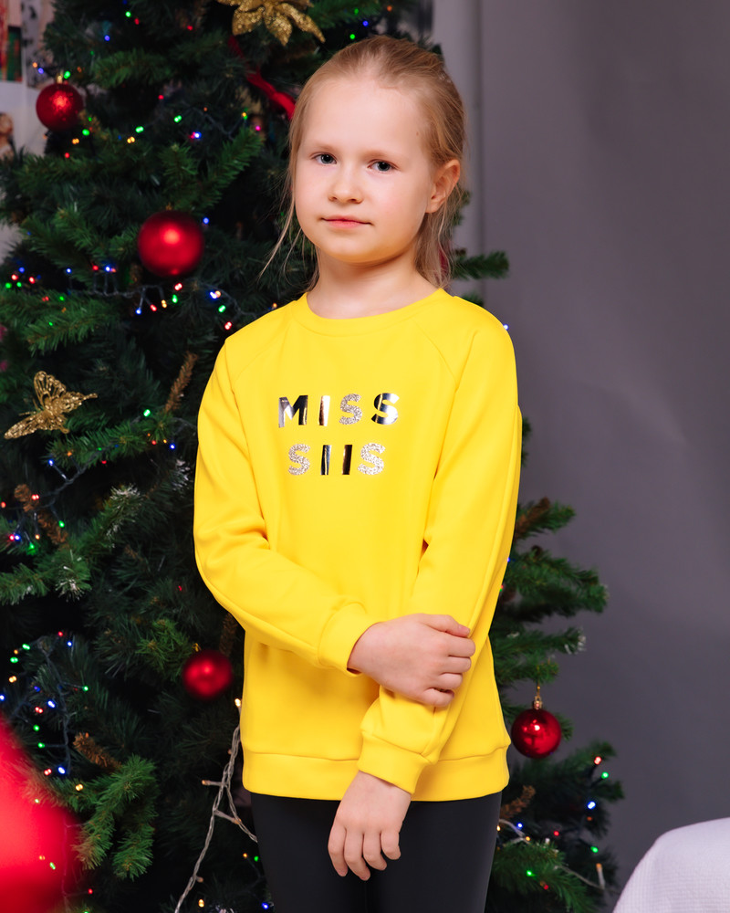 MISS SIIS KIDS SWEATSHIRT YELLOW