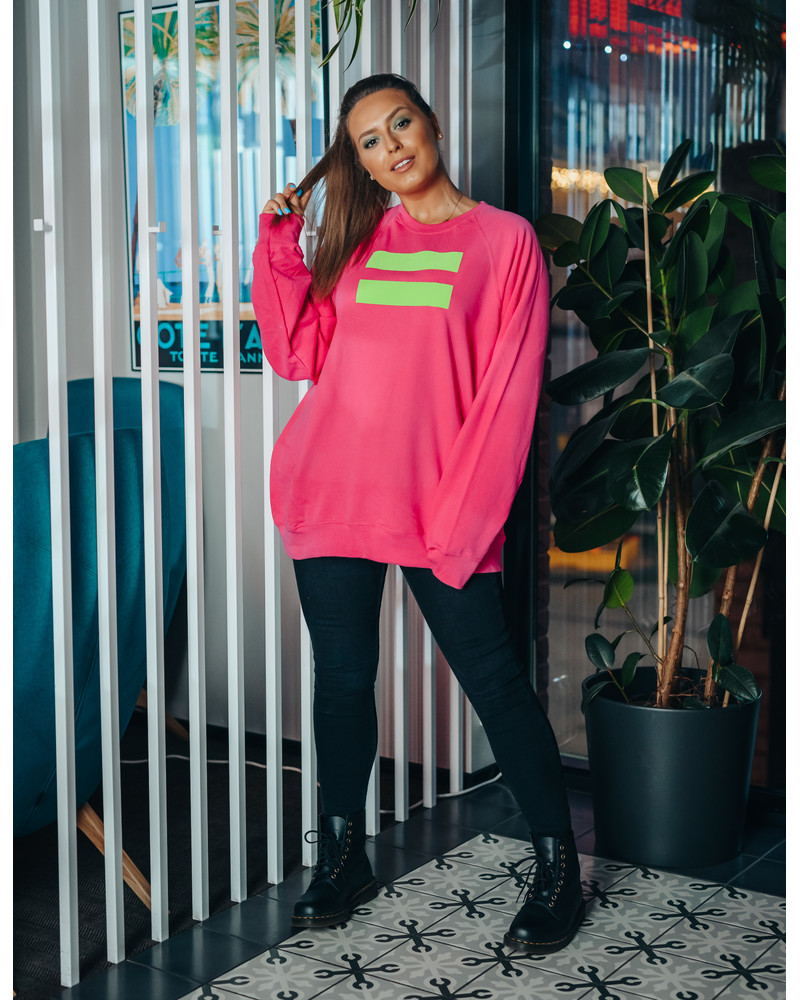 GREEN VÕRDSUS SWEATSHIRT FUCHSIA