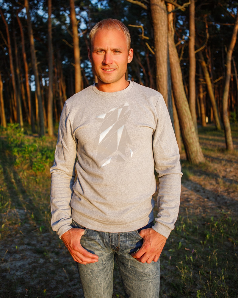 WOLF SWEATSHIRT LIGHT GREY