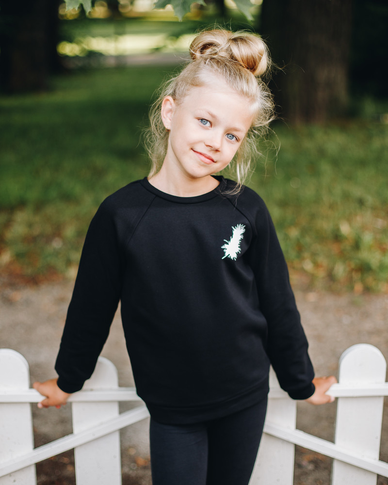 ANGEL KIDS SWEASHIRT BLACK