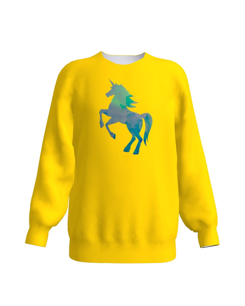 UNICORN KIDS SWEATSHIRT YELLOW