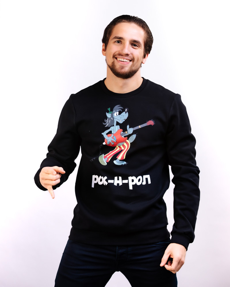 ROK N ROL SWEATSHIRT BLACK