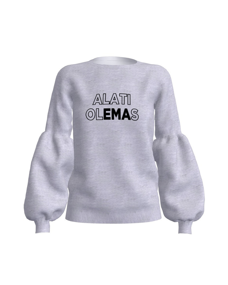 ALATI OLEMAS ALICE SWEATSHIRT LIGHT GREY