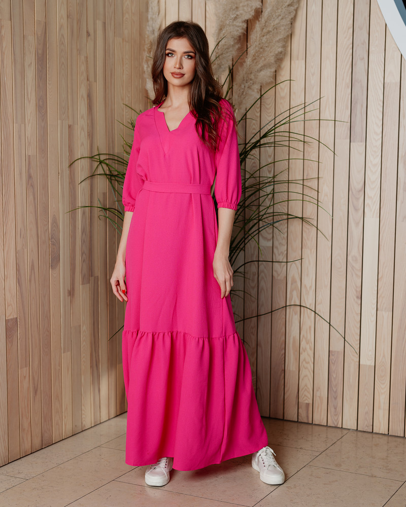 SUMMER COMET MAXI DRESS FUCHSIA