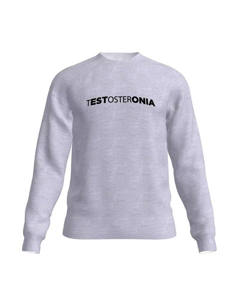TESTOSTERONIA SWEATSHIRT LIGHT GREY