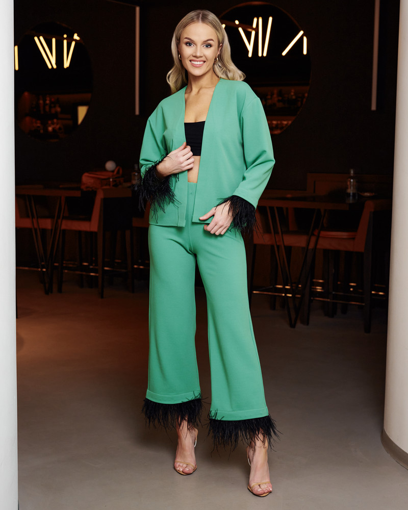 FRINGE MOON JACKET GREEN