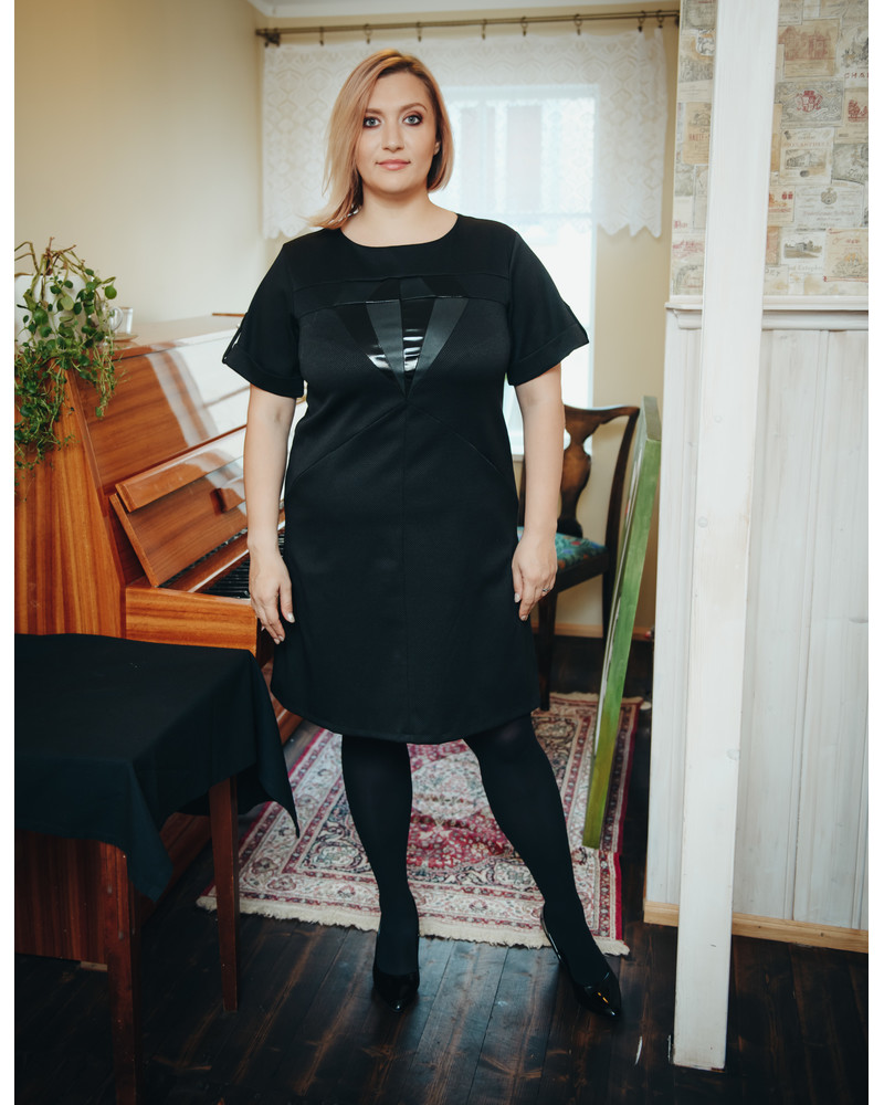 DIAMOND PEARL DRESS BLACK
