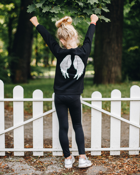 ANGEL KIDS SWEASHIRT BLACK