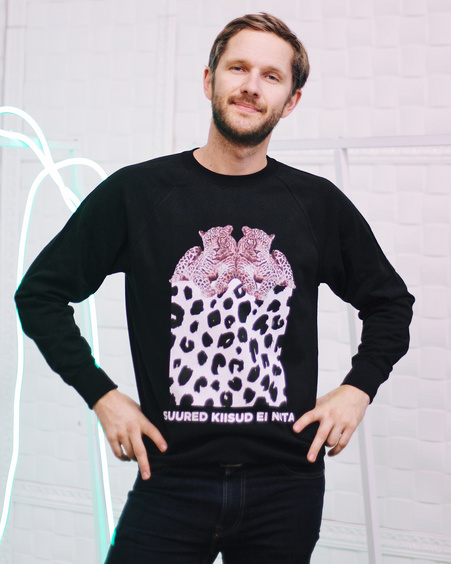SUURED KIISUD EI NUTA MEN SWEATSHIRT BLACK