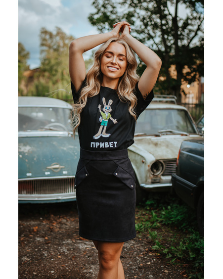 PRIVET BLACK T-SHIRT