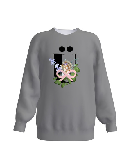 LETTER Ü KIDS SWEATSHIRT DARK GREY