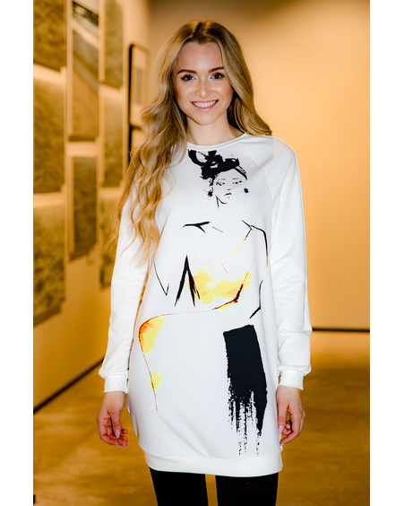 POP OF COLOR SWEATER DRESS