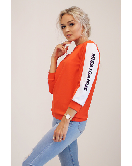 MISS IGANES SIDE ORANGE SWEATER