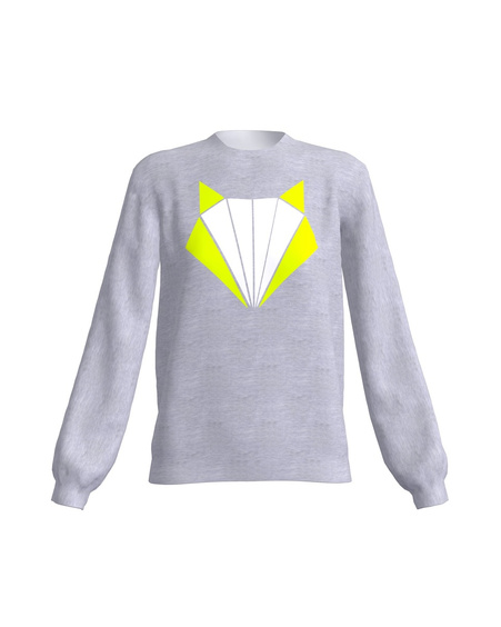 COLOR FOX SWEATSHIRT LIGHT GREY