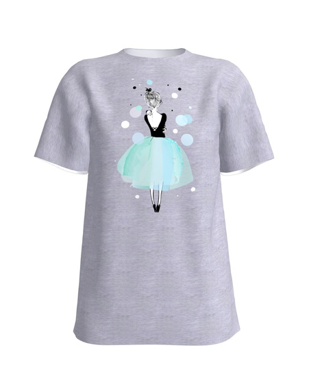 WINTER GIRL SLIM T-SHIRT LIGHT GREY