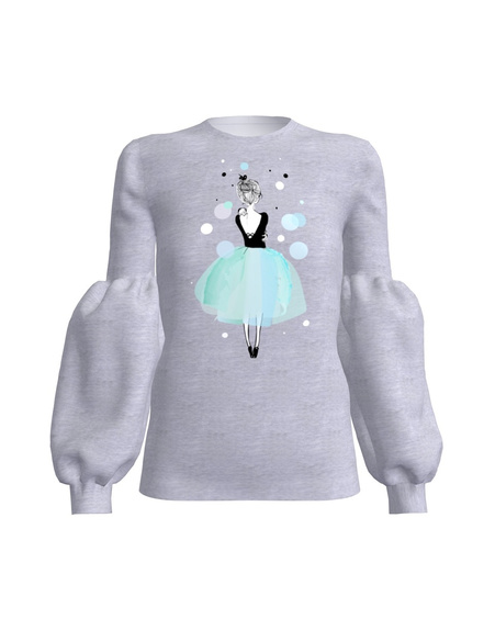 WINTER GIRL ALICE SWEATSHIRT LIGHT GREY