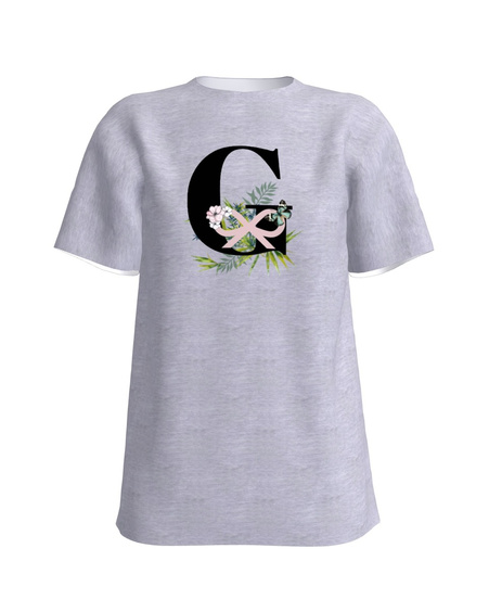 LETTER G FLORAL UNISEX T-SHIRT