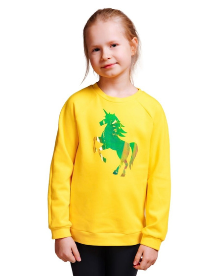 UNICORN KIDS SWEATSHIRT YELLOW