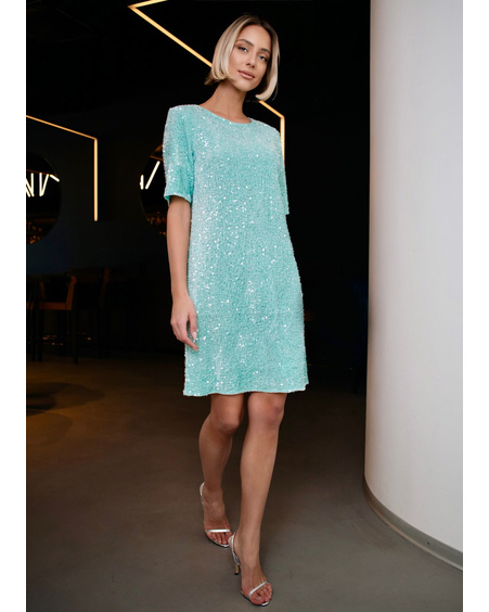 SEQUIN DRESS MINT