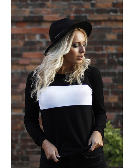 CUSTOM SLOGAN - BLACK SWEATER