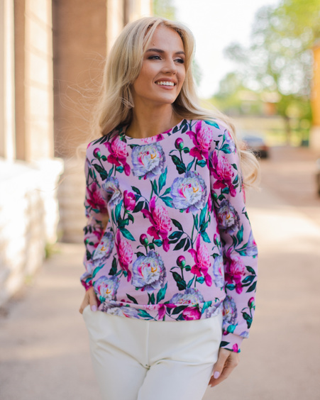 PEONY SWEATSHIRT BEIGE