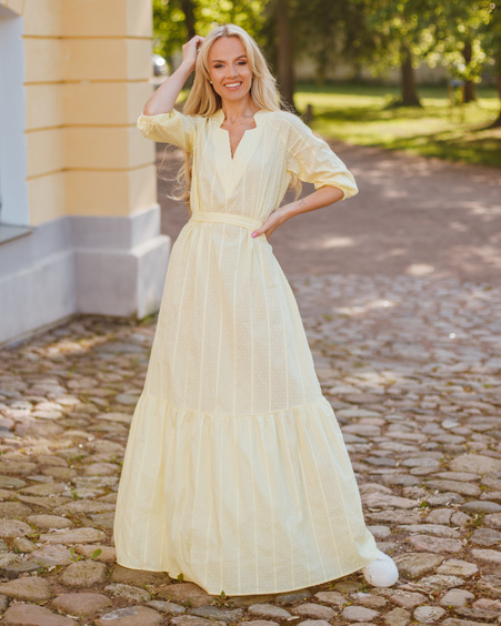 SUMMER COMET MAXI DRESS YELLOW
