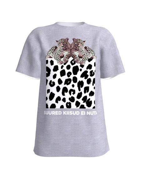 SUURED KIISUD EI NUTA UNISEX T-SHIRT LIGHT GREY