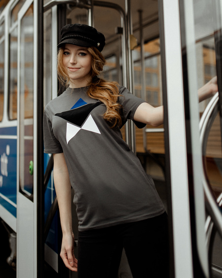 ESTONIAN STAR UNISEX T-SHIRT DARK GREY