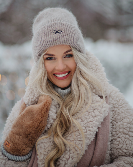 TD SIGNATURE WINTER HAT BEIGE
