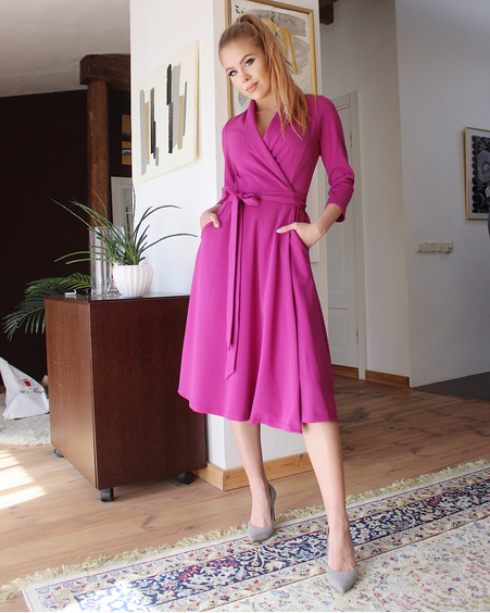 MOON MIDI DRESS PURPLE
