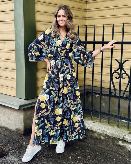 BOHO MAXI DRESS CORNFLOWER
