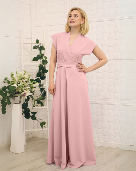 ELEGANT FREE MAXI DRESS PINK