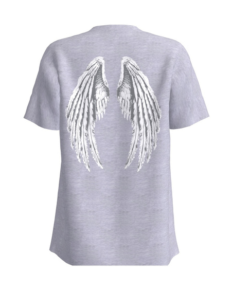 WHITE ANGEL SLIM T-SHIRT LIGHT GREY