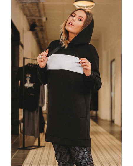 CUSTOM BLACK HOODED DRESS