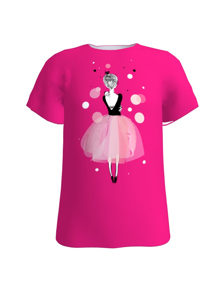 PINK GIRL KIDS T-SHIRT FUCHSIA