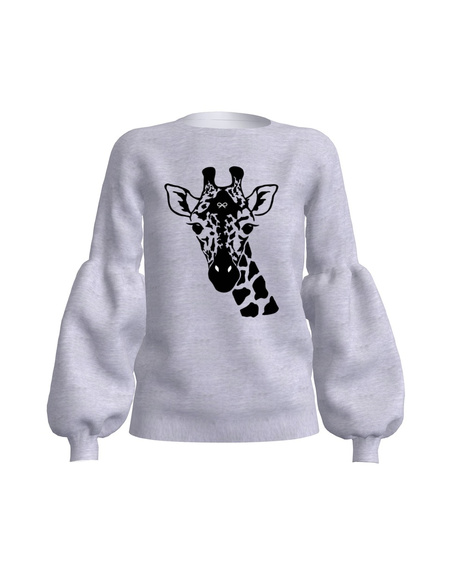 GIRAFFE ALICE SWEATSHIRT LIGHT GREY