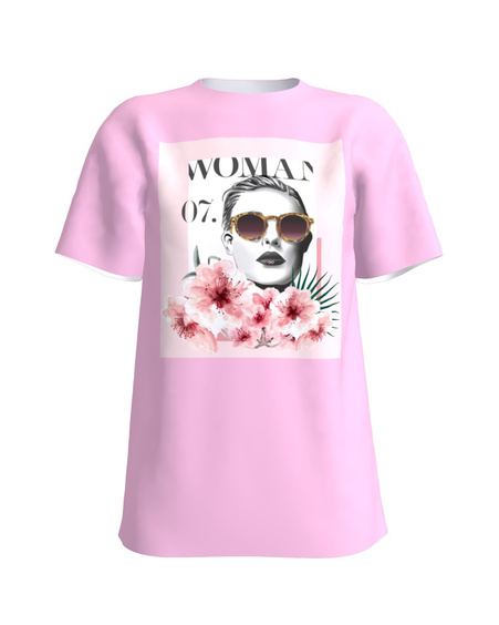 WOMAN NR.7 OVERSIZE T-SHIRT LIGHT PINK