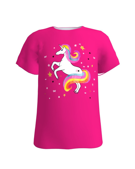 UNICORN KIDS T-SHIRT FUCHSIA