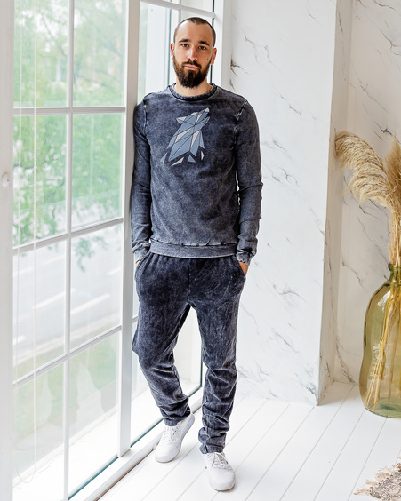SWEATPANTS MEN ACID WASH