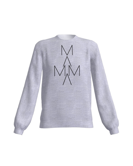MAMMA SWEATSHIRT LIGHT GREY