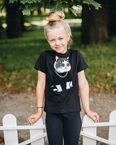 COOL CAT KIDS T-SHIRT BLACK