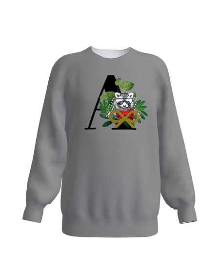 LETTER A KIDS SWEATSHIRT DARK GREY