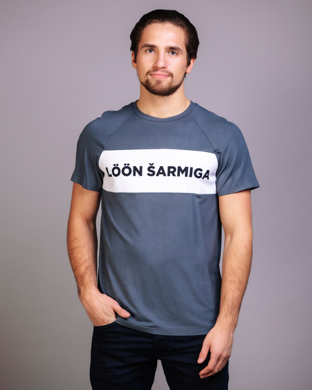 MEN LÖÖN ŠARMIGA T-SHIRT GREY