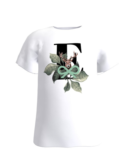 LETTER E KIDS T-SHIRT WHITE